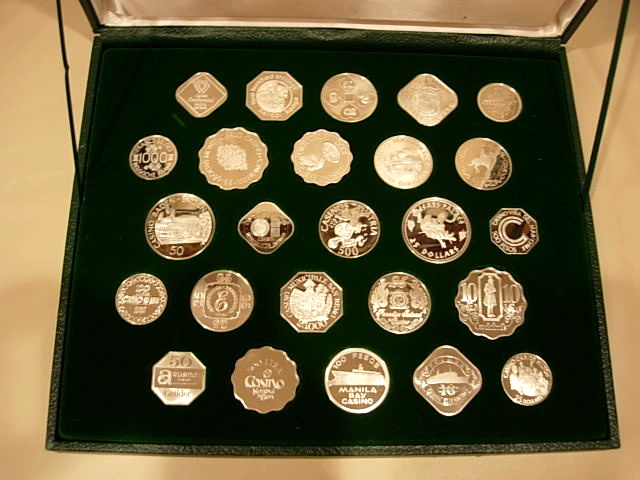 Franklin Mint International Gaming Tokens Ingots